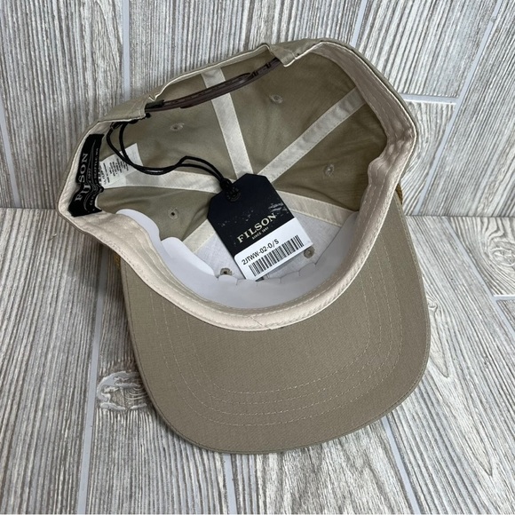 Filson Mens Rope Trucker Khaki Orange Scenic Patch Snapback Outdoor Dad Cap NEW - Picture 5 of 7